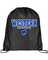 Western HS Boys Basketball Block - Drawstring Bag