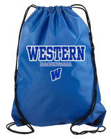 Western HS Boys Basketball Block - Drawstring Bag