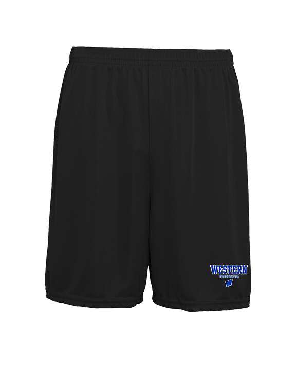 Western HS Boys Basketball Block - Mens 7inch Training Shorts
