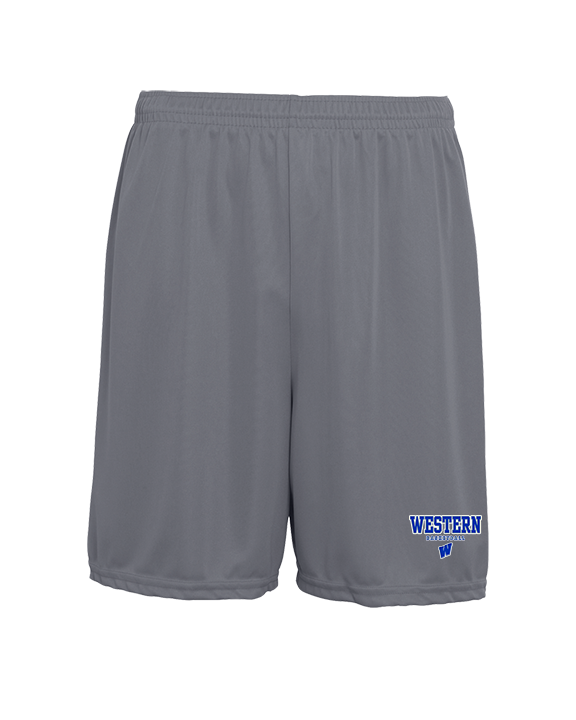 Western HS Boys Basketball Block - Mens 7inch Training Shorts