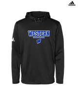 Western HS Boys Basketball Block - Mens Adidas Hoodie