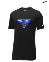 Western HS Boys Basketball Block - Mens Nike Cotton Poly Tee