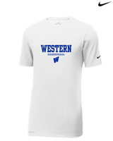 Western HS Boys Basketball Block - Mens Nike Cotton Poly Tee