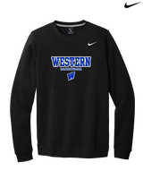 Western HS Boys Basketball Block - Mens Nike Crewneck