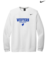 Western HS Boys Basketball Block - Mens Nike Crewneck