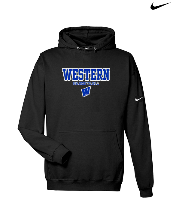 Western HS Boys Basketball Block - Nike Club Fleece Hoodie