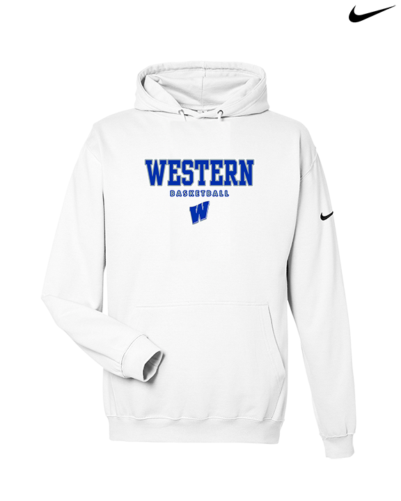 Western HS Boys Basketball Block - Nike Club Fleece Hoodie
