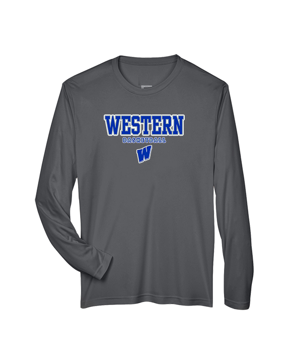 Western HS Boys Basketball Block - Performance Longsleeve