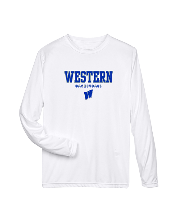 Western HS Boys Basketball Block - Performance Longsleeve