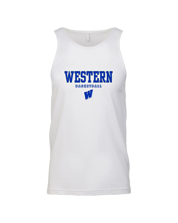 Western HS Boys Basketball Block - Tank Top
