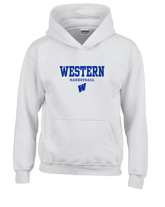 Western HS Boys Basketball Block - Unisex Hoodie