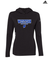 Western HS Boys Basketball Block - Womens Adidas Hoodie