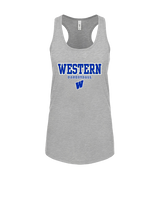 Western HS Boys Basketball Block - Womens Tank Top