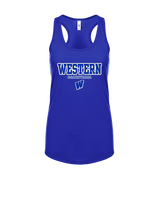 Western HS Boys Basketball Block - Womens Tank Top