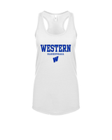 Western HS Boys Basketball Block - Womens Tank Top