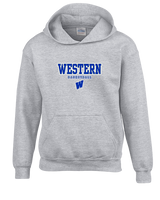 Western HS Boys Basketball Block - Youth Hoodie