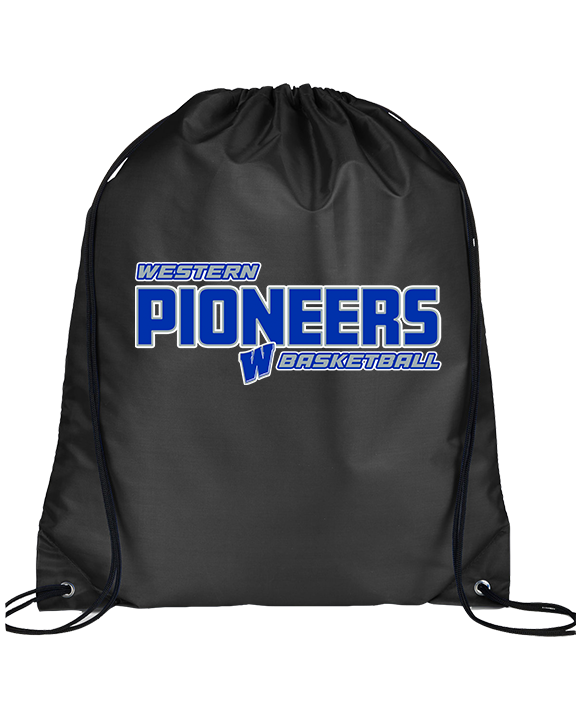 Western HS Boys Basketball Bold - Drawstring Bag