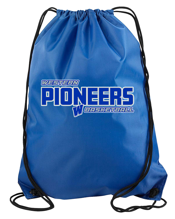 Western HS Boys Basketball Bold - Drawstring Bag