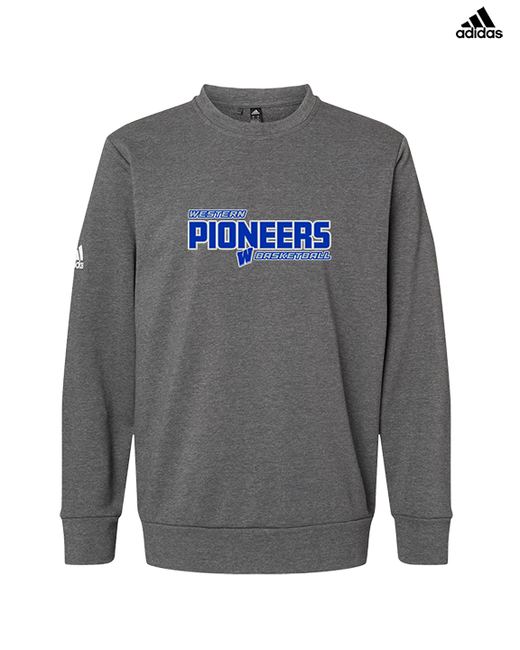 Western HS Boys Basketball Bold - Mens Adidas Crewneck