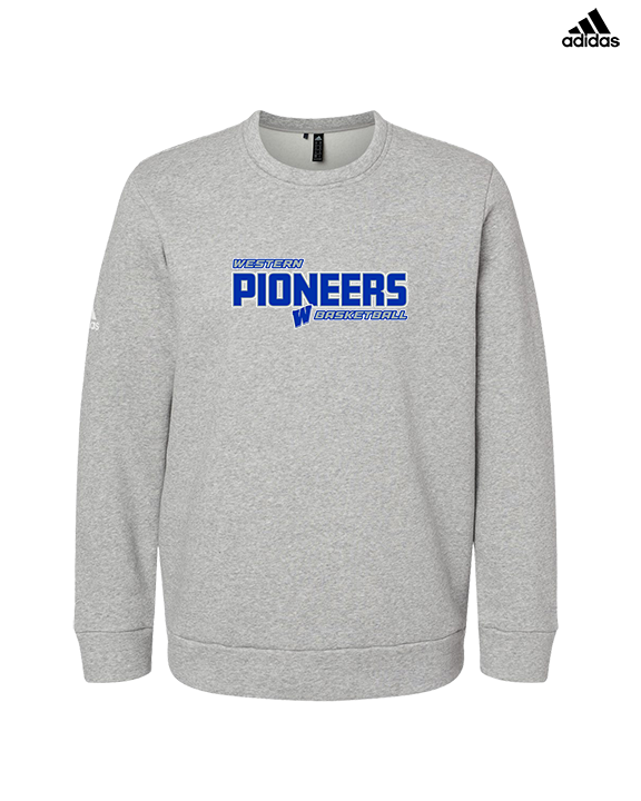 Western HS Boys Basketball Bold - Mens Adidas Crewneck