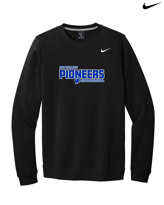 Western HS Boys Basketball Bold - Mens Nike Crewneck