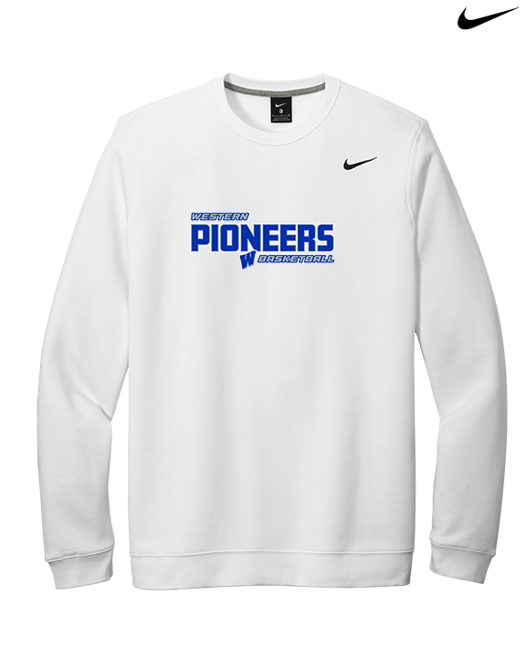 Western HS Boys Basketball Bold - Mens Nike Crewneck