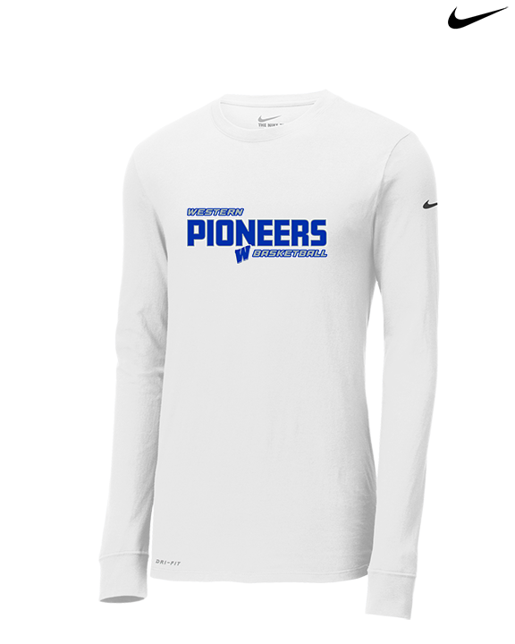 Western HS Boys Basketball Bold - Mens Nike Longsleeve