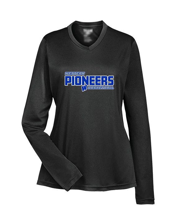 Western HS Boys Basketball Bold - Womens Performance Longsleeve