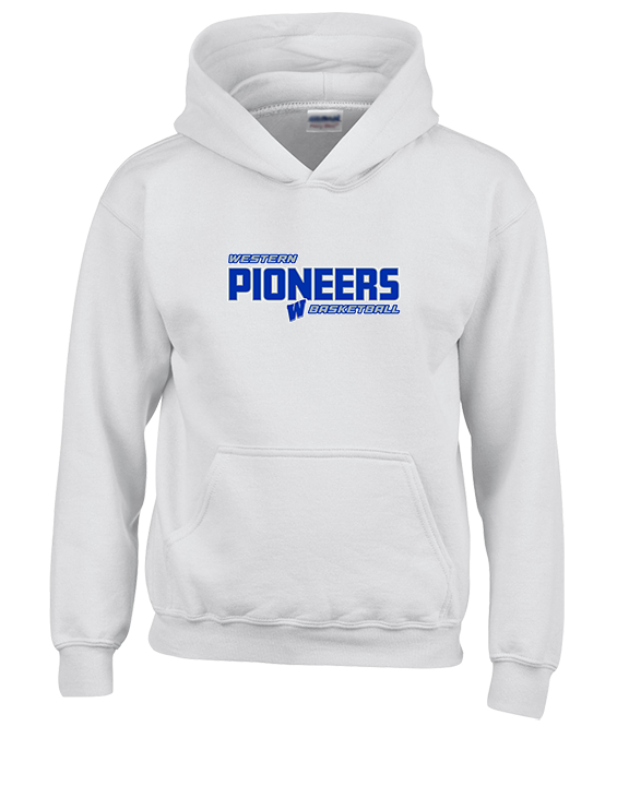 Western HS Boys Basketball Bold - Youth Hoodie