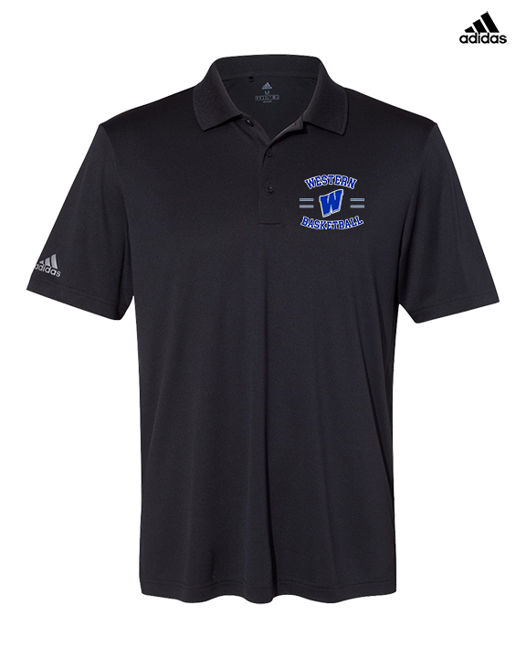 Western HS Boys Basketball Curve - Mens Adidas Polo