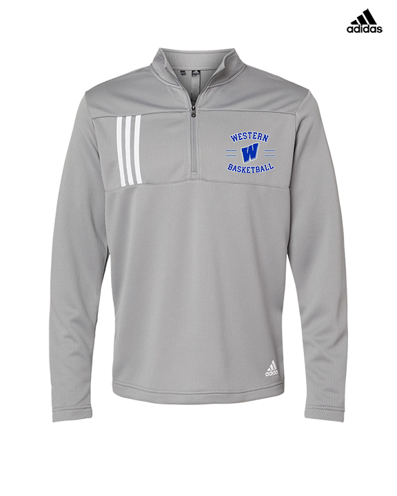 Western HS Boys Basketball Curve - Mens Adidas Quarter Zip