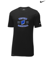 Western HS Boys Basketball Curve - Mens Nike Cotton Poly Tee