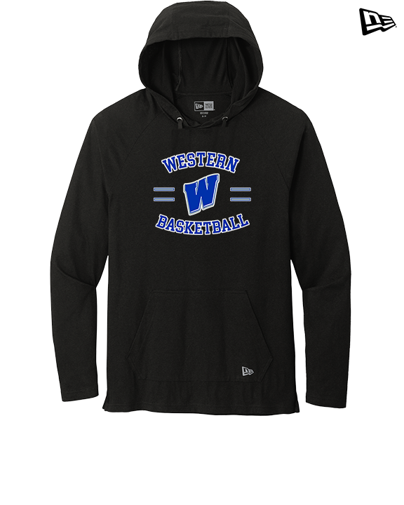 Western HS Boys Basketball Curve - New Era Tri-Blend Hoodie