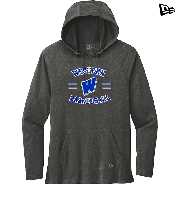 Western HS Boys Basketball Curve - New Era Tri-Blend Hoodie