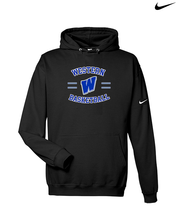 Western HS Boys Basketball Curve - Nike Club Fleece Hoodie