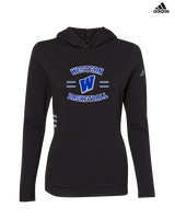 Western HS Boys Basketball Curve - Womens Adidas Hoodie
