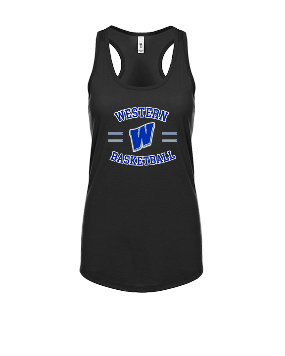 Western HS Boys Basketball Curve - Womens Tank Top