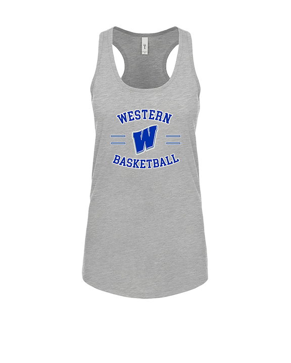 Western HS Boys Basketball Curve - Womens Tank Top