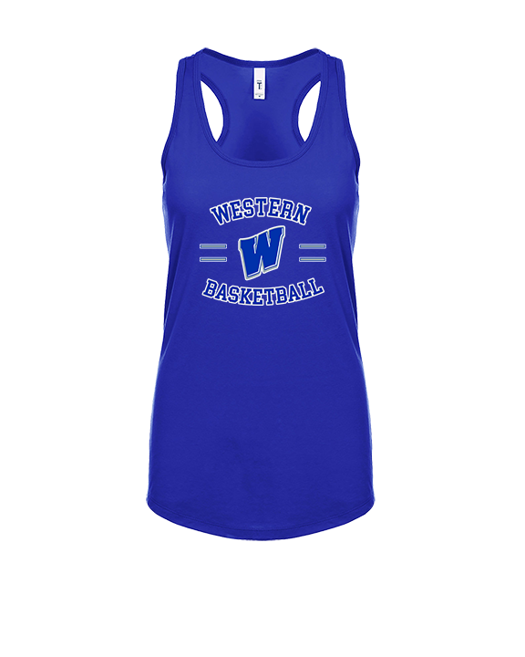 Western HS Boys Basketball Curve - Womens Tank Top