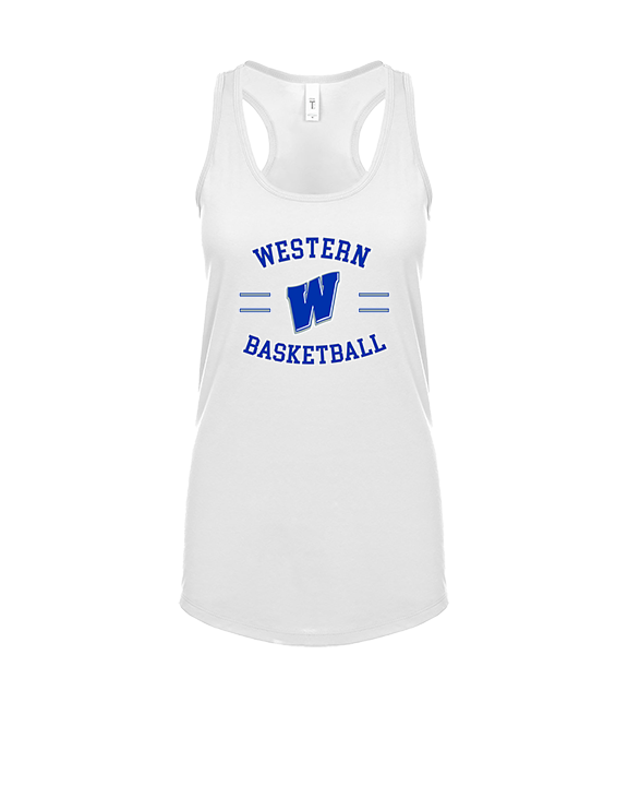 Western HS Boys Basketball Curve - Womens Tank Top