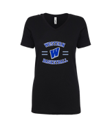 Western HS Boys Basketball Curve - Womens Vneck
