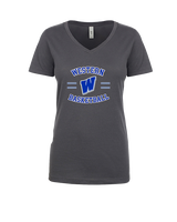 Western HS Boys Basketball Curve - Womens Vneck