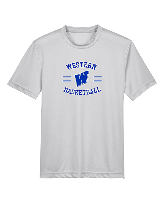 Western HS Boys Basketball Curve - Youth Performance Shirt