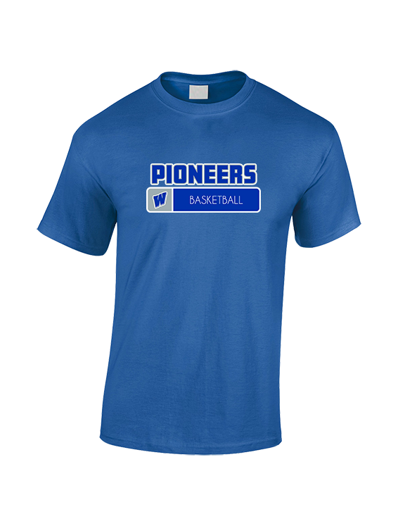 Western HS Boys Basketball Pennant - Cotton T-Shirt