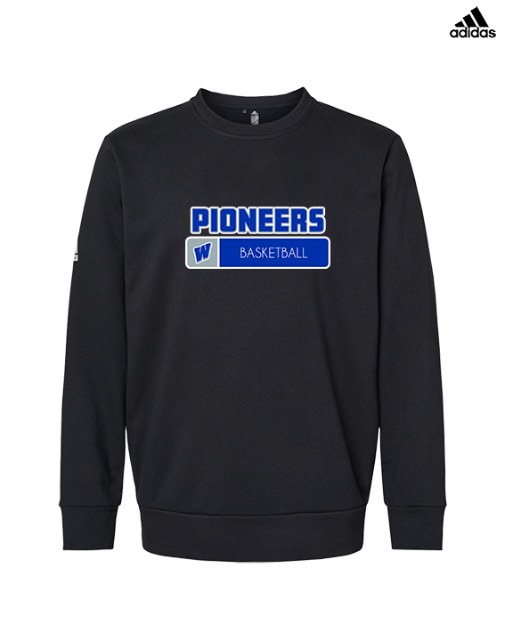 Western HS Boys Basketball Pennant - Mens Adidas Crewneck