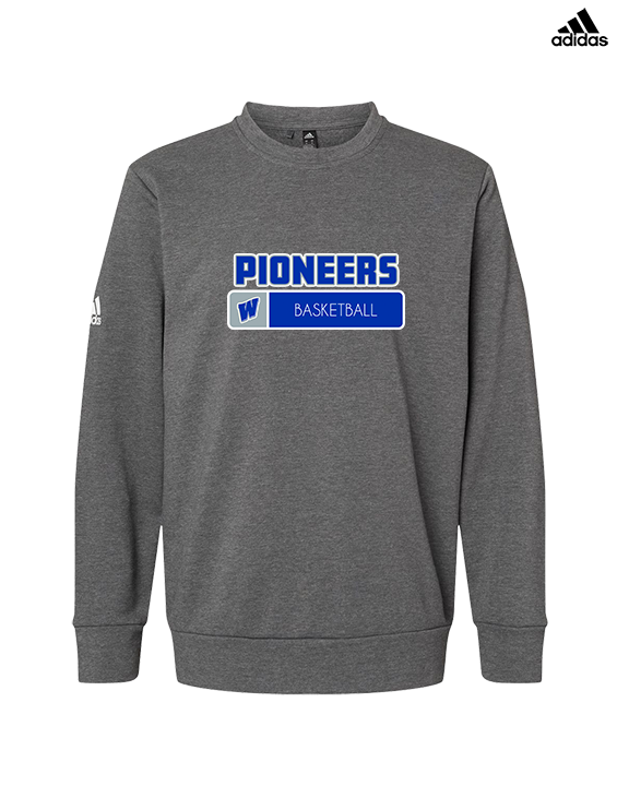 Western HS Boys Basketball Pennant - Mens Adidas Crewneck