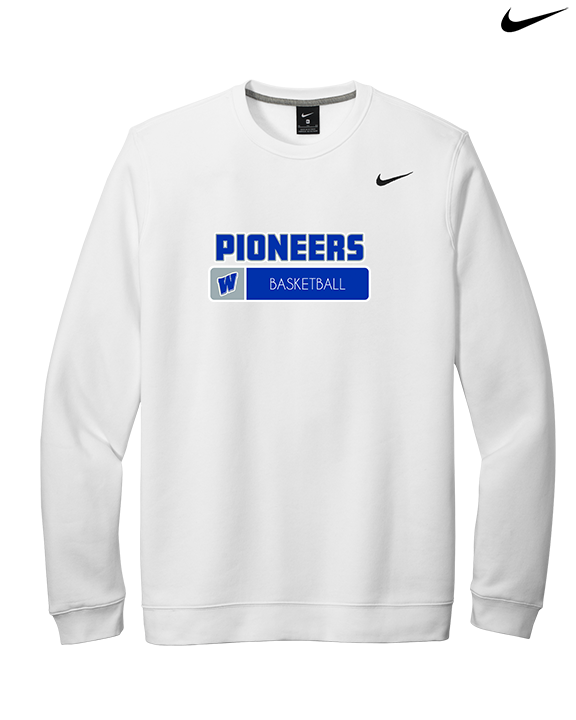 Western HS Boys Basketball Pennant - Mens Nike Crewneck