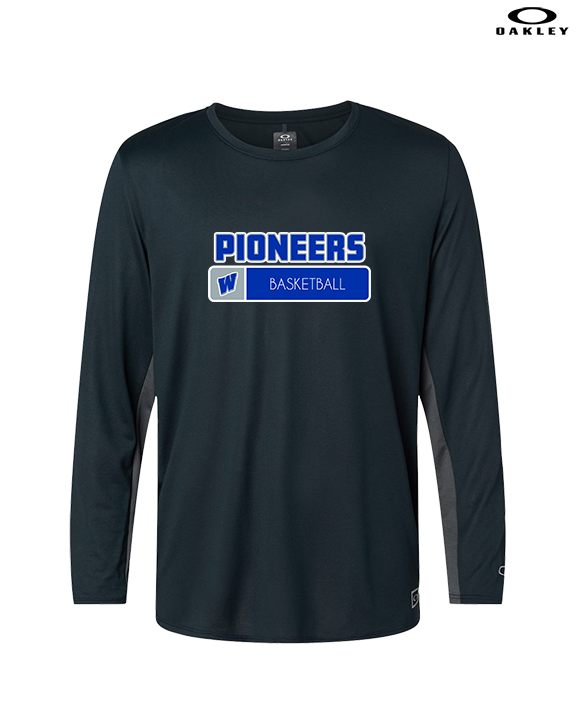 Western HS Boys Basketball Pennant - Mens Oakley Longsleeve