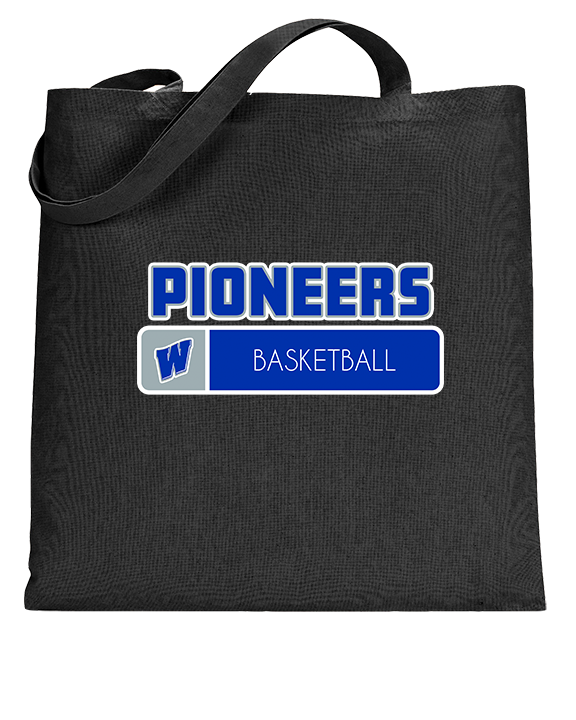 Western HS Boys Basketball Pennant - Tote
