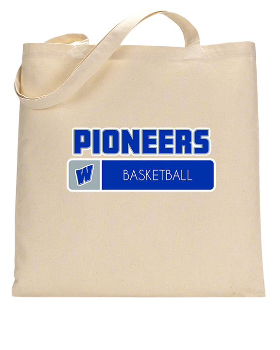 Western HS Boys Basketball Pennant - Tote